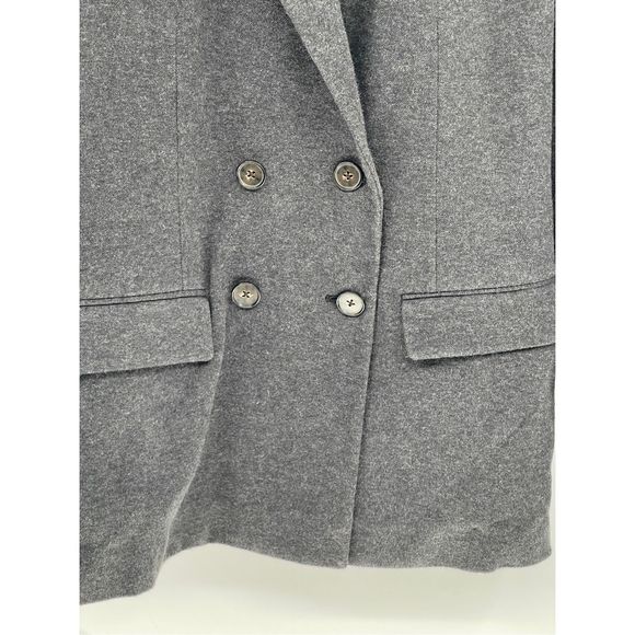 Polo Ralph Lauren Blazer Jacket Double Breasted Women Size‎ 8 Gray Cotton Blend - Picture 9 of 11